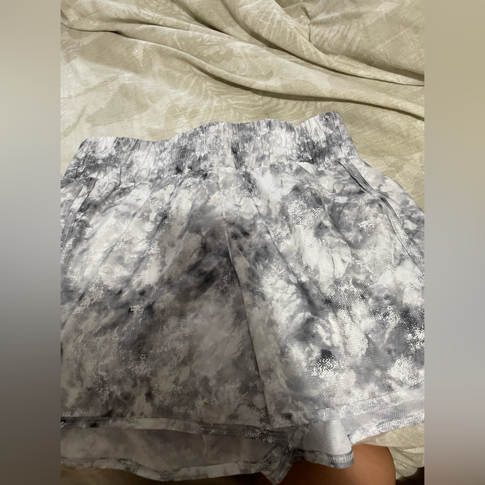 brand new grey and white shorts